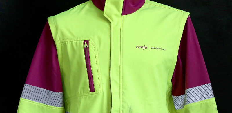 Chaqueta impermeable de alta visibilidad