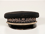 Gorra de inspector del Servicio de Movimiento de la Compa��a de los Ferrocarriles de Madrid a Zaragoza y a Alicante, MZA (F�brica de Gorras Alcaraz, Espa�a, s.f.) - Pieza IG: 01003