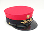 Gorra de factor de circulaci�n de RENFE (F�brica de Gorras Alcaraz, Madrid, 2000) - Pieza IG: 02486