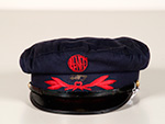Gorra de oficial de Comunicaciones de RENFE (F�brica de Gorras Alcaraz, Espa�a, d�cada 1960) - Pieza IG: 02302