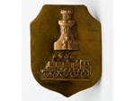 Insignia militar del Cuerpo de Ingenieros, Regimiento de Ferrocarriles (Espa�a, d�cada de 1940). Donaci�n: Jorge Dorvier Hern�ndez - Pieza IG: 08096