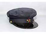 Gorra de obrero de V�a y Obras de RENFE (F�brica de Gorras Alcaraz, Espa�a, ca. 1950) - Pieza IG: 08304