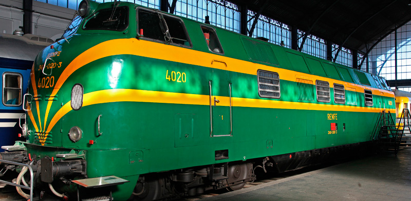 Locomotora di�sel RENFE 4020 (Sociedad Espa�ola Babcock & Wilcox, Espa�a, 1967, bajo licencia Krauss Maffei, Alemania)