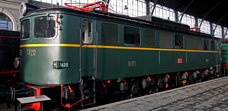 Locomotora el�ctrica 7420 (S�cheron y Devis-MACOSA-, Suiza-Espa�a, 1944)