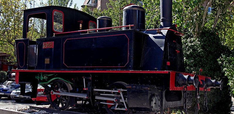 Locomotora de vapor 020-0231 (Ex MZA 601). Rodaje tipo Samson (Soci�t� Anonyme de Marcinelle & Couille, B�lgica, 1885)