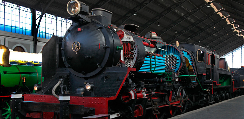 Locomotora de vapor 141F-2416. Rodaje tipo mikado. (Compa��a Euskalduna de Construcci�n y Reparaci�n de Buques, Espa�a, 1960)