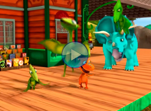 Dinotren: Camuflaje de dinosaurio / Las pistas del tesoro