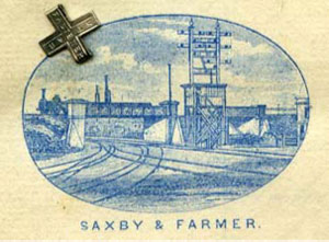 Aparato central de palancas y enclavamiento �Saxby & Farmer�