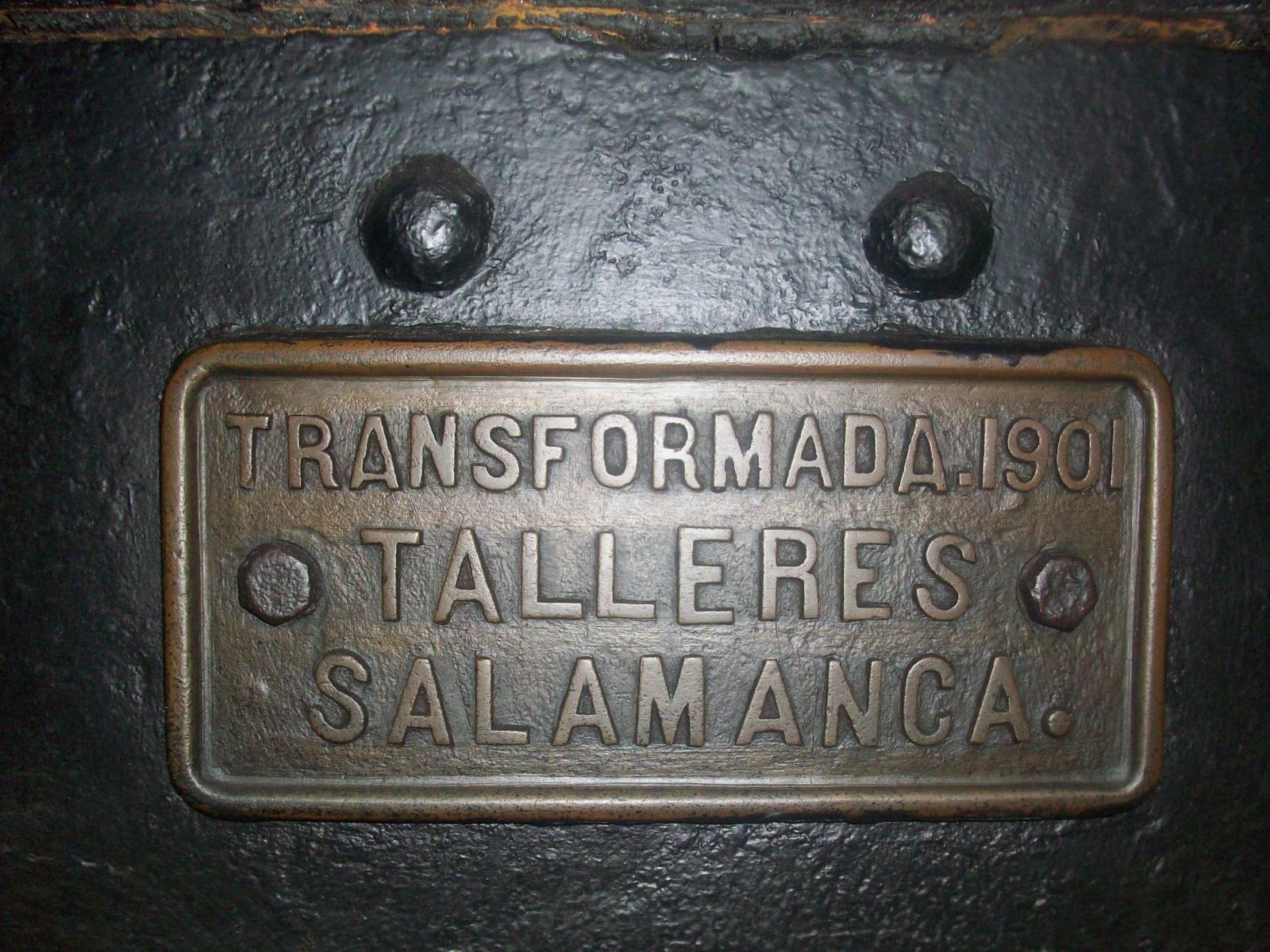 Placa Locomotora de vapor 030-2107 �El Alag�n�