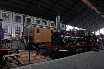 Nueva disposici�n del material rodante en el Museo del Ferrocarril de Madrid