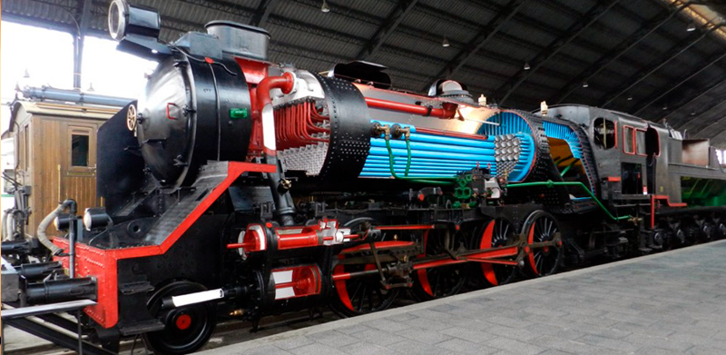 Nave Central - Locomotoras de vapor
